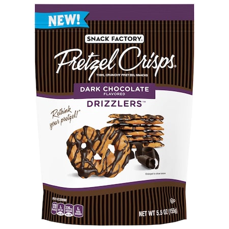 Snack Factory Drizzlers Dark Chocolate 5.5 oz., PK12 112674